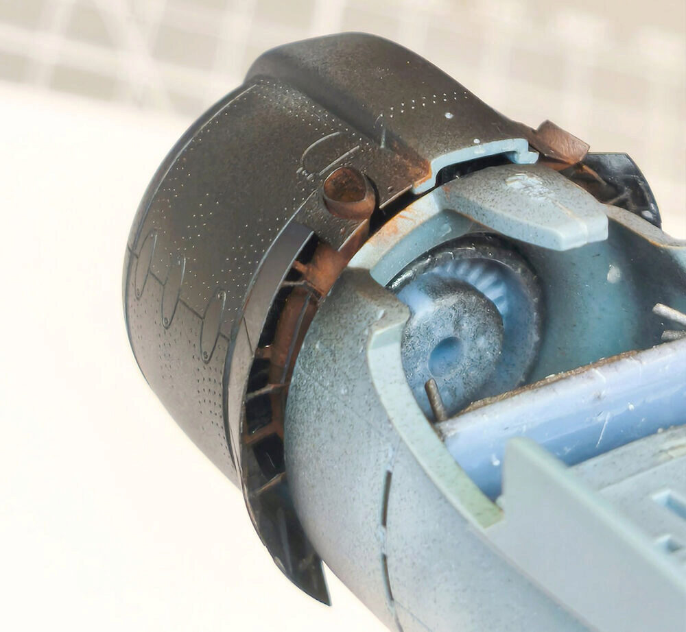 ASK 200-A48035 A6M2 Zero open engine cooling flaps with exhausts detail set - ASK 3D print for Eduard