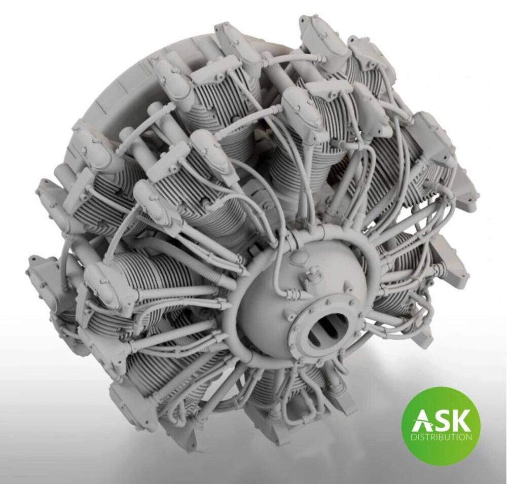 ASK 200-A48037 Nakajima Sakae 12 engine - ASK 3D Print for Eduard