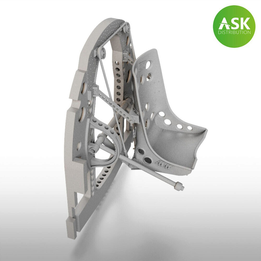 ASK 200-A32017 A6M Bulkhead with Seat in BOTTOM position - 3D for Tamiya