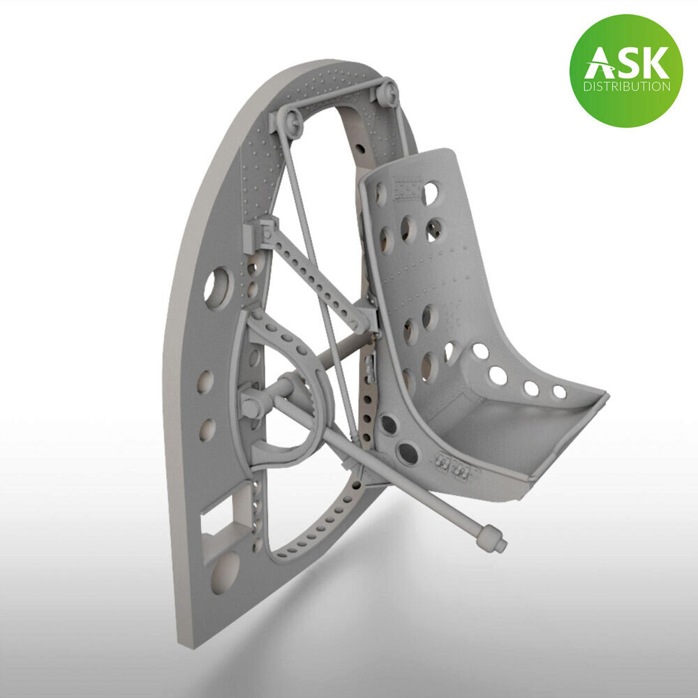 ASK 200-A48053 A6M Bulkhead with Seat in BOTTOM position - ASK 3D Print for Tamiya