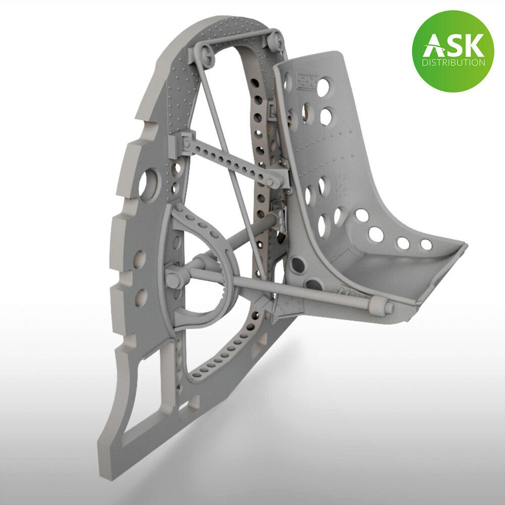 ASK 200-A48050 A6M Bulkhead with Seat in MIDDLE position - ASK 3D Print for Fine Molds