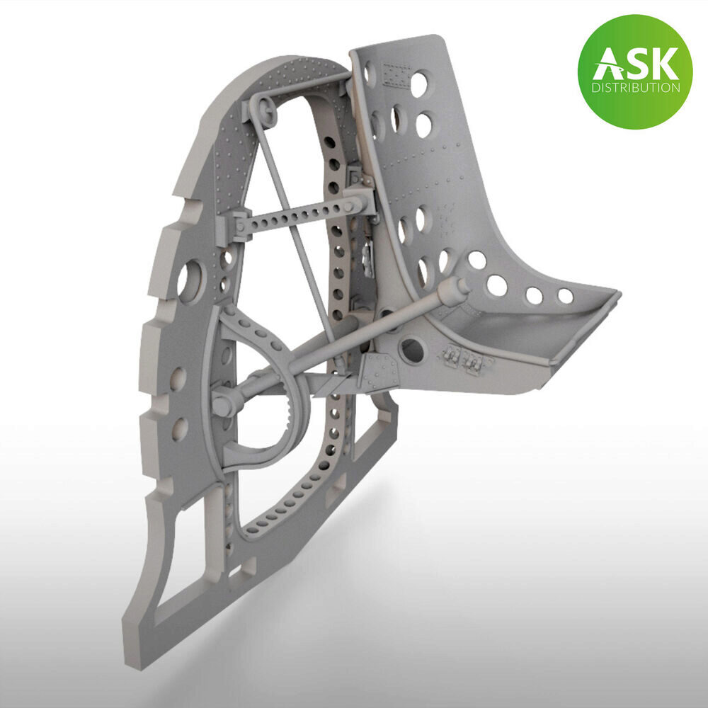 ASK 200-A48051 A6M Bulkhead with Seat in TOP position - ASK 3D Print for Fine Molds
