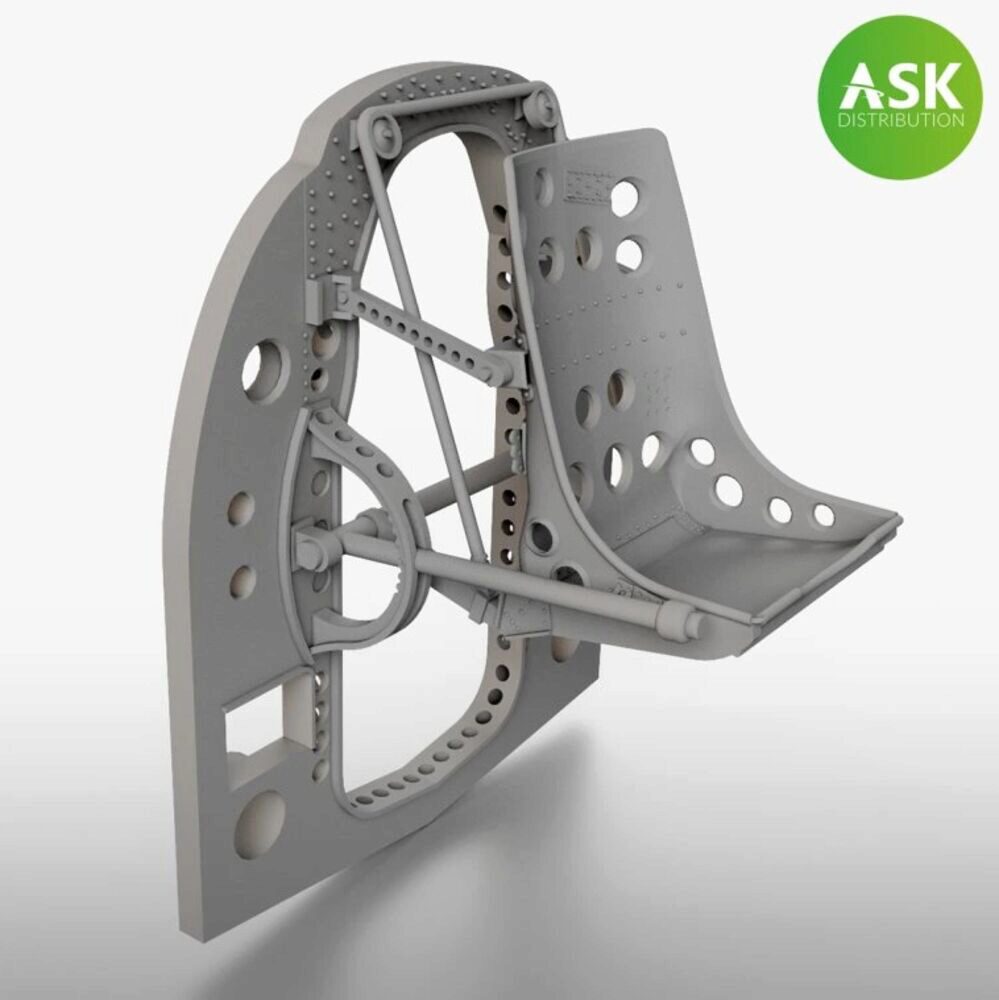 ASK 200-A72033 A6M Bulkhead with Seat in MIDDLE position - ASK 3D Print for Tamiya
