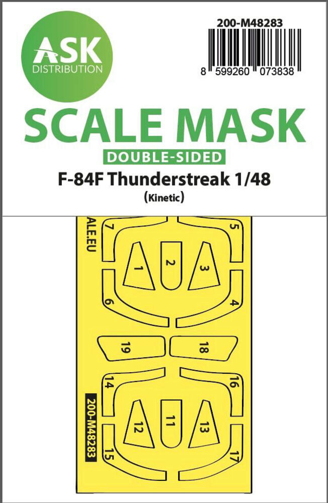 ASK 200-M48283 F-84F Thunderstreake double-sided express fit mask for Kinetic