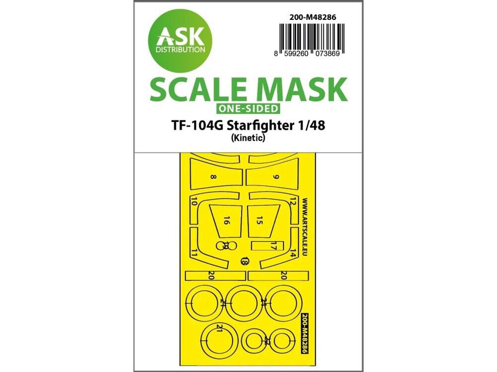 ASK 200-M48286 TF-104G Starfighter one-sided express fit mask for Kinetic