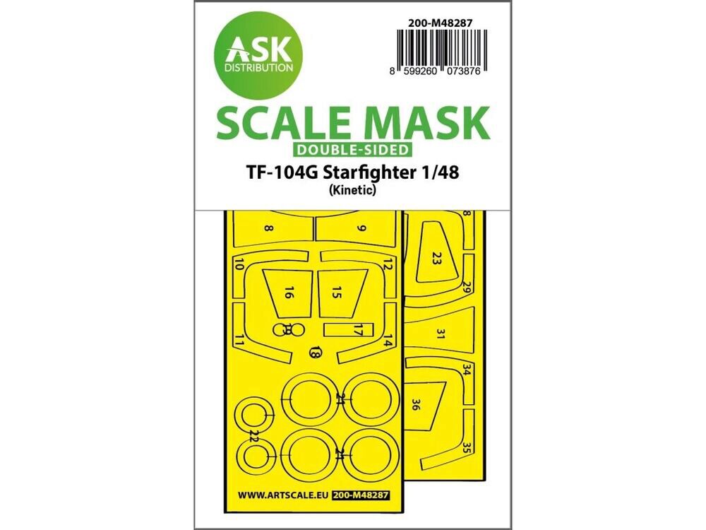 ASK 200-M48287 TF-104G Starfighter double-sided express fit mask for Kinetic