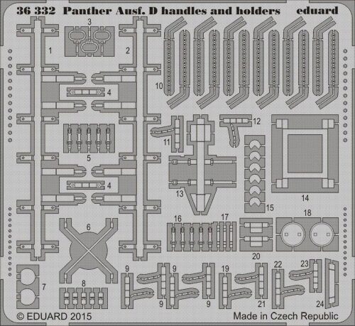 Eduard Accessories 36332 Panther Ausf.D handels a.holders f.Tamiy