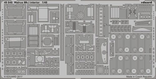 Eduard Accessories 49848 Walrus Mk.I interior for Airfix