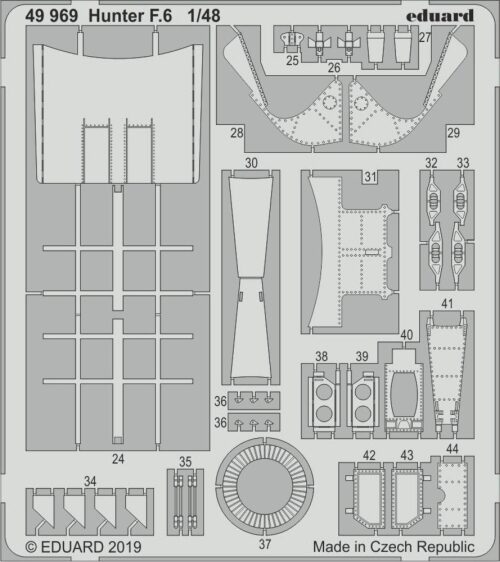 Eduard Accessories 49969 Hunter F.6 for Airfix