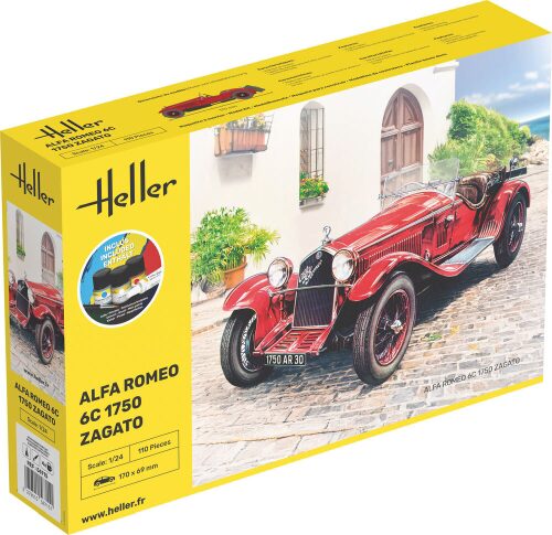 Heller 56715 STARTER KIT Alfa Romeo 6C 1750 Zagato
