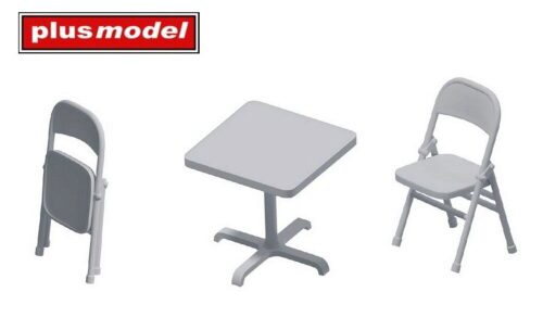 Plus model DP3075 Folding chairs and table
