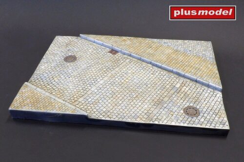 Plus model 620 Display base – Cobblestone street with sidewalk