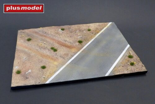 Plus model 623 Display base - Cobblestone street wit tram tracks