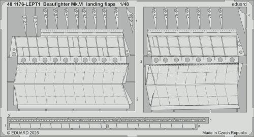 Eduard Accessories 481176 Beaufighter Mk.VI landing flaps for Revell