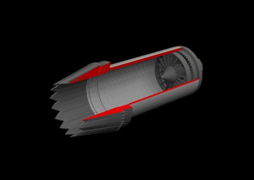 Eduard Accessories 672430 F-35C exhaust nozzle PRINT for Tamiya