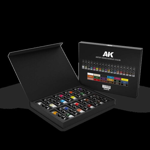 AK Interactive AKAD100 DELUXE EDITION BOX FULL RANGE ARTIST DENSE ACRYLIC COLOR