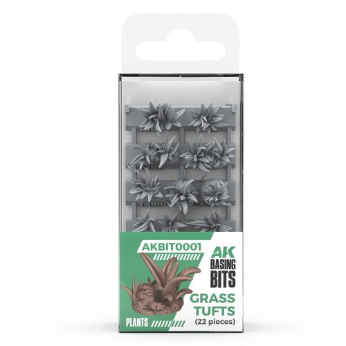 AK Interactive AKBIT0001 GRASS TUFTS - BASING BITS 22 pieces