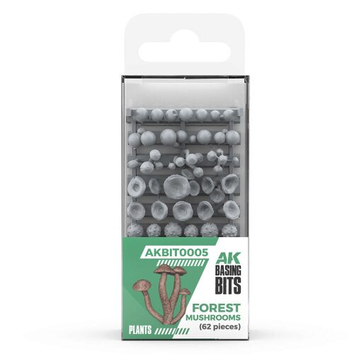 AK Interactive AKBIT0005 FOREST MUSHROOMS - BASING BITS 63 pieces