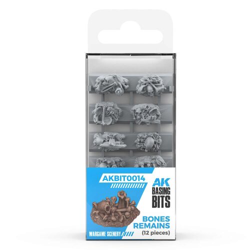 AK Interactive AKBIT0014 BONES REMAINS - BASING BITS 12 pieces