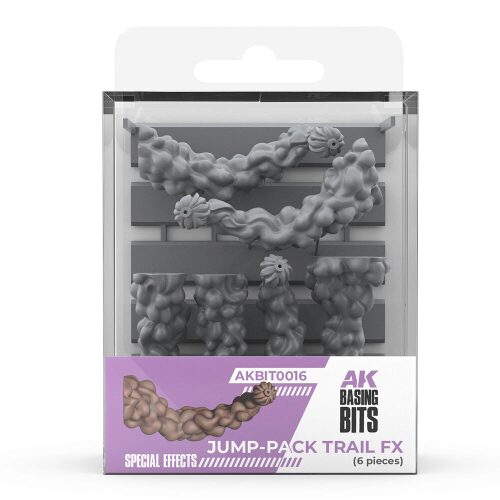 AK Interactive AKBIT0016 JUMP-PACK TRAIL FX - BASING BITS 6 pieces