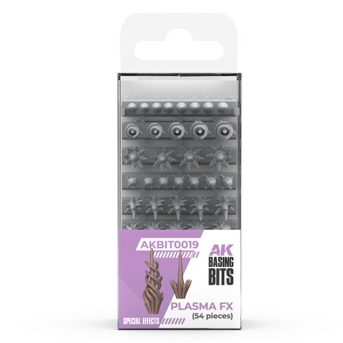 AK Interactive AKBIT0019 PLASMA FX - BASING BITS 54 pieces