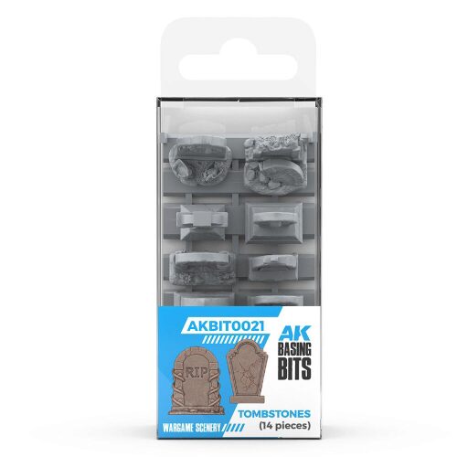 AK Interactive AKBIT0021 TUMBSTONES - BASING BITS 14 pieces