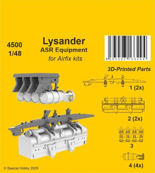 CMK 129-4500 Lysander ASR Equipment for Airfix