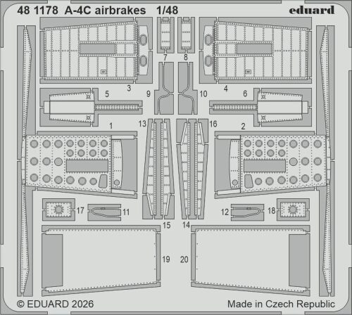 Eduard Accessories 481178 A-4C air brakes for Hobby Boss