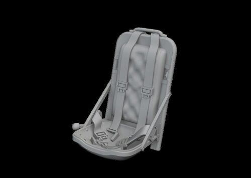 Eduard Accessories 672448 P-51D seat w/ integral seat belts PRINT for Arma Hobby