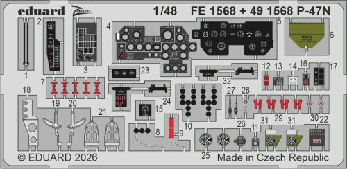 Eduard Accessories FE1568 P-47N for Miniart