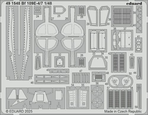Eduard Accessories BIG49467 Bf 109E-4/7 for Tamiya