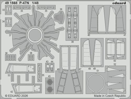 Eduard Accessories 491568 P-47N for Miniart