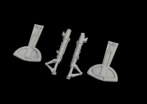 Eduard Accessories 6481170 Bf 109G undercarriage legs PRINT for Eduard