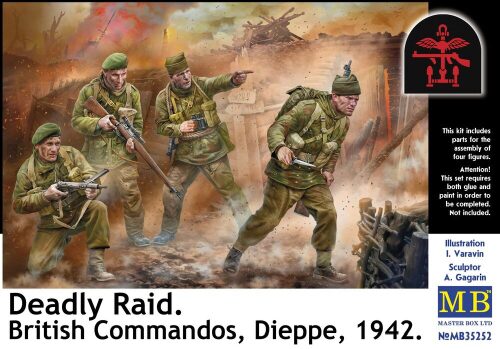 Master Box Ltd. 35252 Deadly Raid. British Commandos, Dieppe, 1942