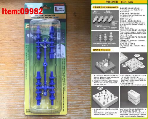 Master Tools 09982 Holding/Guide pin for silicone mould-L (Blue)