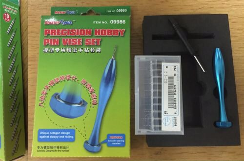 Master Tools 09986 Precision Hobby Pin Vise Set(0.3-1.2mm)