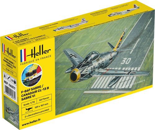 Heller 56277 STARTER KIT F-86F SABRE / CANADAIR CL-13 B Sabre VI