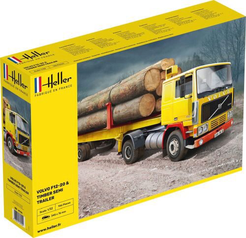 Heller 81704 VOLVO F12-20 & Timber Semi Trailer