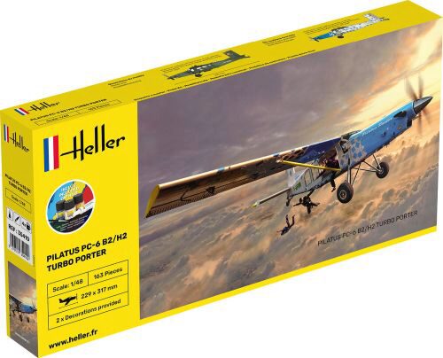 Heller 35410 STARTER KIT PILATUS PC-6 B2/H2 Turbo Porter