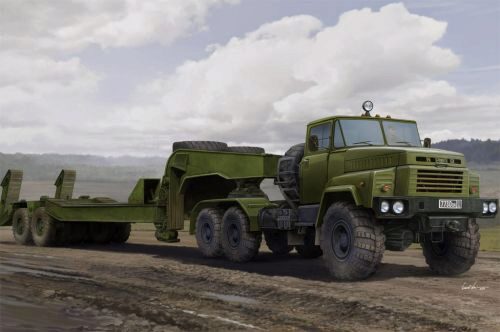 Hobby Boss 85523 Russian KrAZ-260B Tractor with CMAZ/ChMZAP-5247G semitrailer