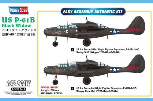 Hobby Boss 87262 US P-61B Black Widow