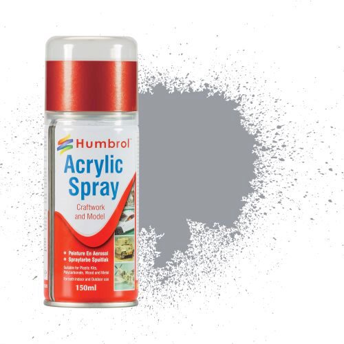 Humbrol AD6064 Acryl-Spray Grau matt 150 ml