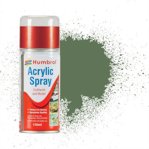 Humbrol AD6080 Acryl-Spray Grasgrün matt 150 ml