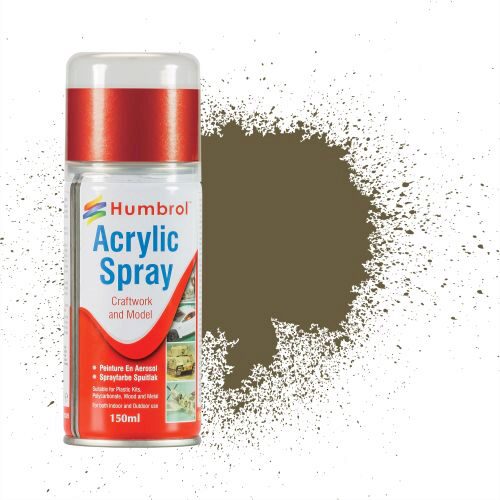 Humbrol AD6086 Acryl-Spray  086 - Tarngrün matt, 150 ml