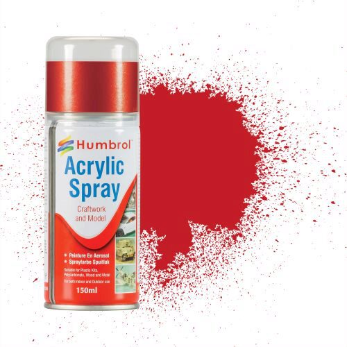 Humbrol AD6220 Acryl-Spray  220 - Ferrari-rot glänzend, 150 ml