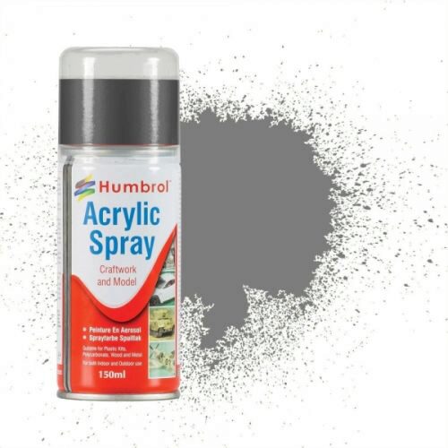 Humbrol AD6995 Acryl-Spray - Aluminium glänzend, 150 ml