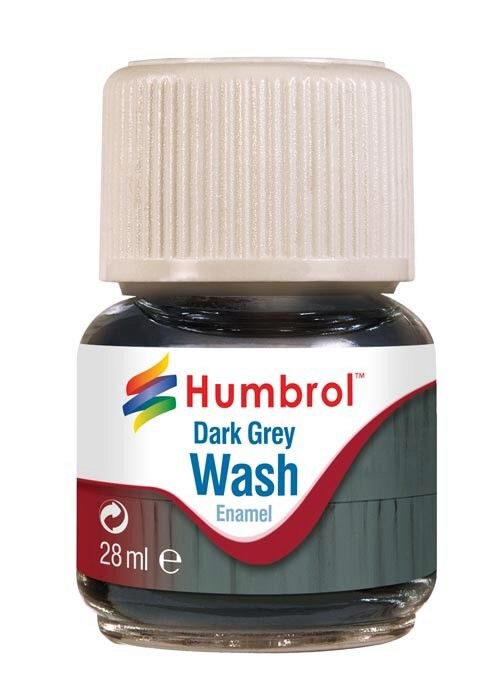 Humbrol AV0204 Enamel Wash Dark Grey 28 ml