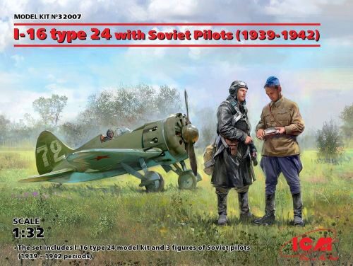 ICM 32007 I-16 type 24 with Soviet Pilots(1939-42) Limited