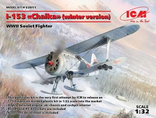 ICM 32011 I-153(winter version),WWII Soviet Fighte