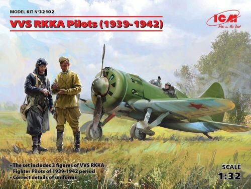 ICM 32102 VVS RKKA Pilots(1939-1942p)(3 Figures)